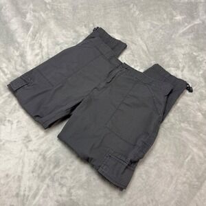 Social Standard by Sanctuary Womens Cargo Pants M M Grey Cropped Drawstring